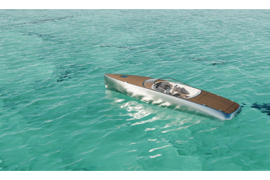 Electric Aluminum Yacht Speedily and Silently Cuts Through the Sea