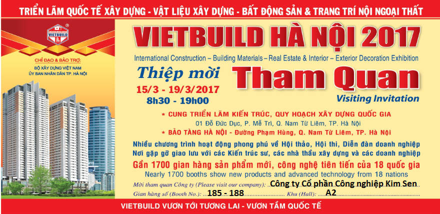 triển lãm Vietbuild Hà Nội tháng 03/2017