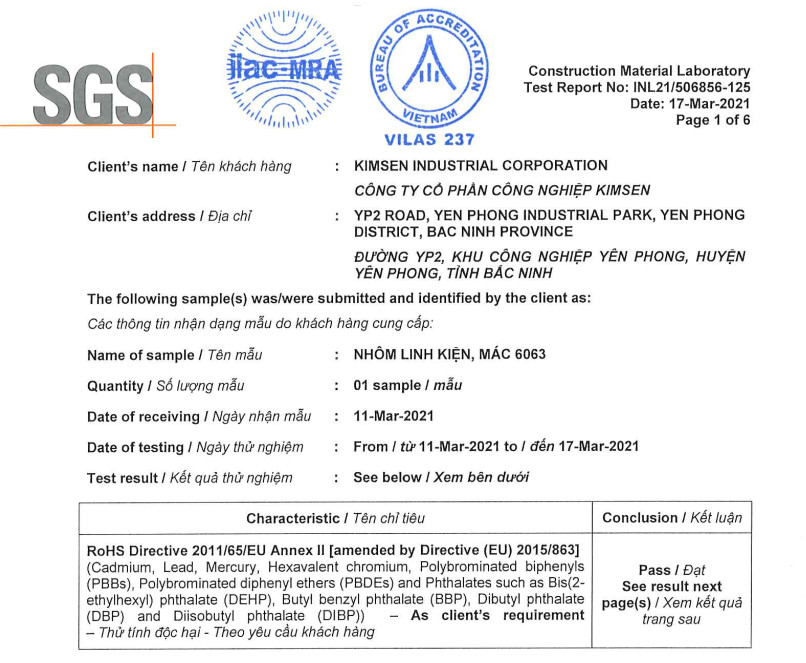Certificater Qualily