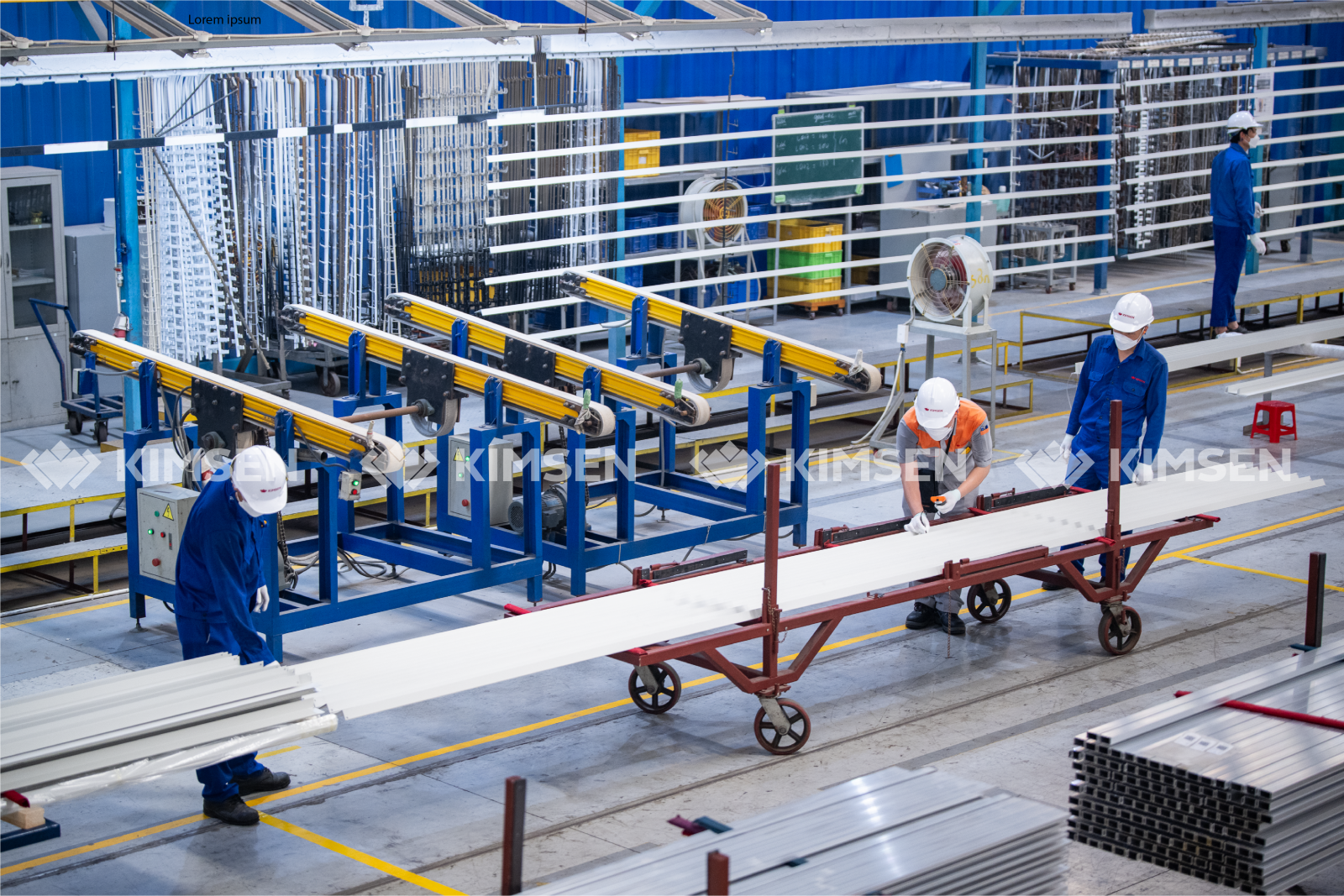 Powder coating lines